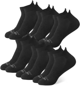 32 DEGREEES Men's 6 Pack Comfort Ankle Socks | Anti-Odor | Cushioned Heel | Arch Support| Active | Casual | Work