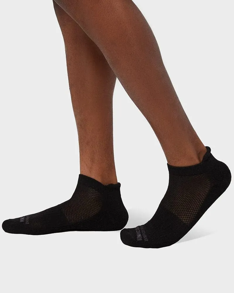 32 DEGREEES Men's 6 Pack Comfort Ankle Socks | Anti-Odor | Cushioned Heel | Arch Support| Active | Casual | Work