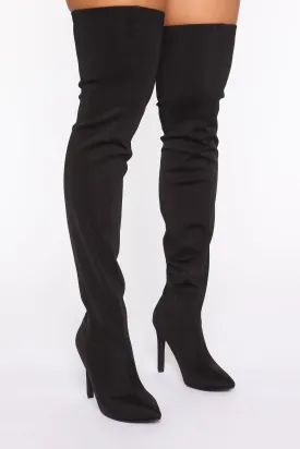 Addicted To You Heeled Boots - Black