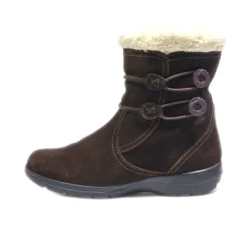 Clarks Snow Boots Suede Brown Colour For Women