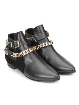 Gold Chain Bootie