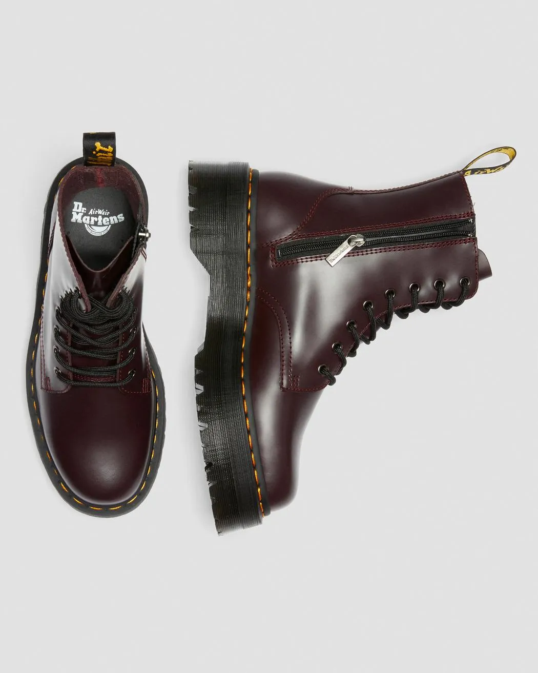 Jadon Burgundy Smooth Leather Boots