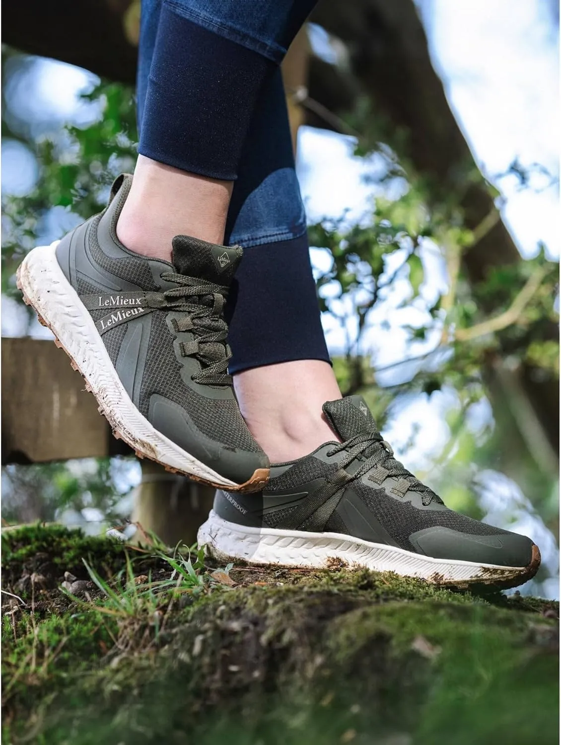 LeMieux Trax 2.0 Womens Waterproof Trainer - Khaki