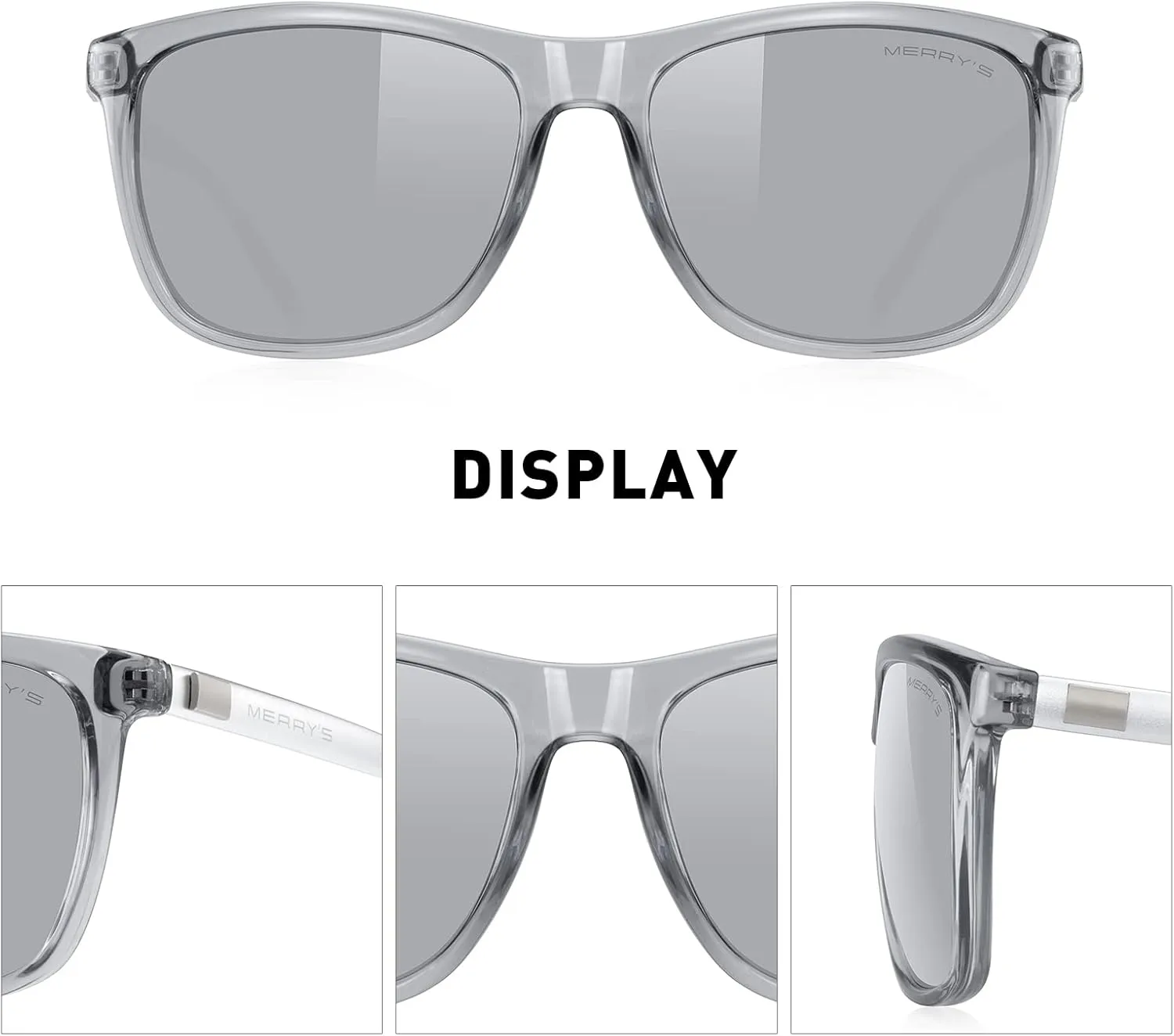 MERRY'S Unisex Polarized Aluminum Sunglasses Vintage Sun Glasses For Men/Women S8286