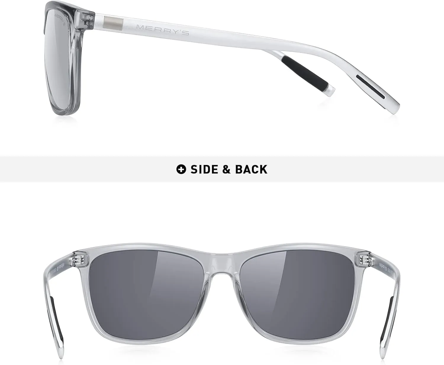 MERRY'S Unisex Polarized Aluminum Sunglasses Vintage Sun Glasses For Men/Women S8286