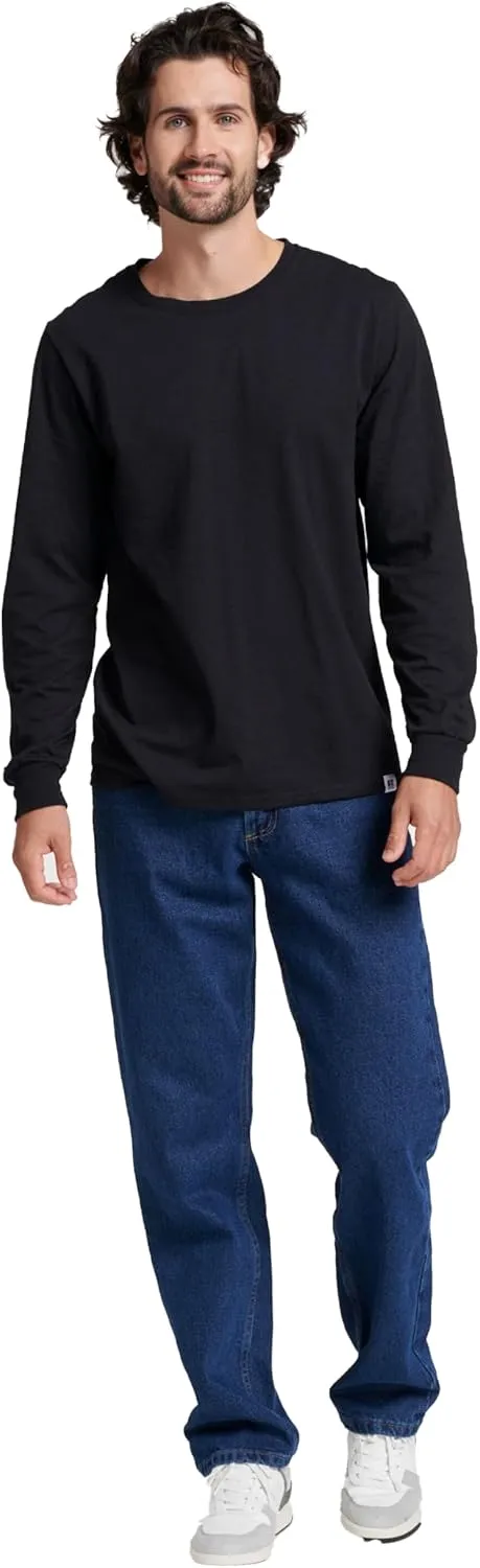 Russell Athletic Men's Dri-Power Long Sleeve Tees, Moisture Wicking, Odor Protection, UPF 30 