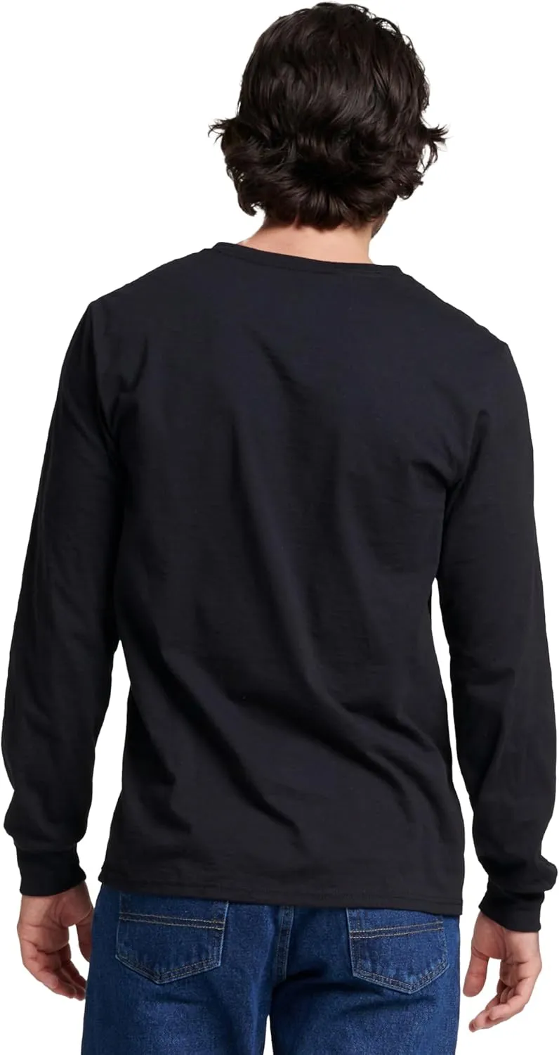 Russell Athletic Men's Dri-Power Long Sleeve Tees, Moisture Wicking, Odor Protection, UPF 30 