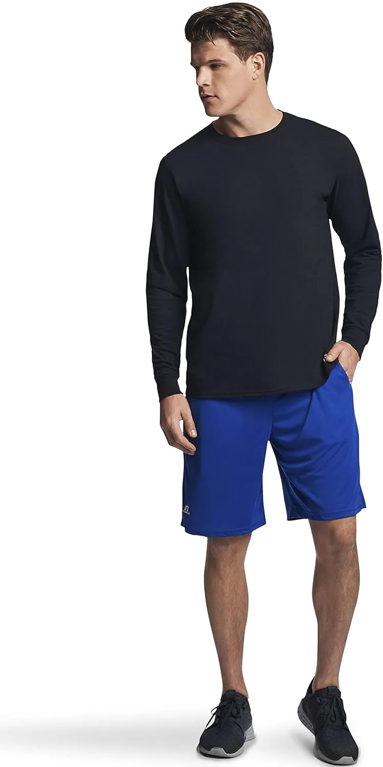 Russell Athletic Men's Dri-Power Long Sleeve Tees, Moisture Wicking, Odor Protection, UPF 30 