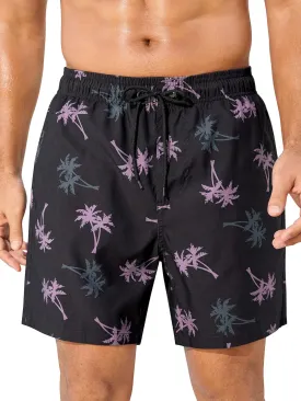 SILKWORLD Mens Swimming Trunks 5 Inch Inseam Swim Shorts Summer Bathing Suit Swimwear Beachwear with Pockets